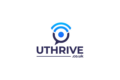 Uthrive 03 app branding design flat icon illustration lettering logo typography vector web website