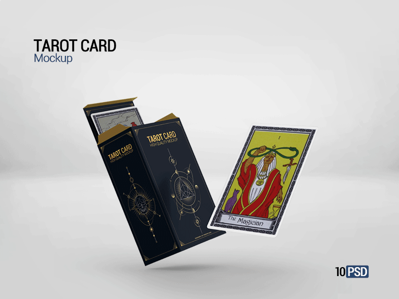 Tarot Card Mockup 3d advertising branding card casino clipping deck diamond diamonds display flush gamble game hearts house joker kind mockup pair pairs