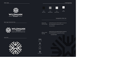 Wildmann GMBH | Concept abstract brand identity branding design freebie freelance graphic design identity design identity designer illustration logo logo design logoinspiration logotype logotype design logotype designer logotypedesign mark monogram monogram logo