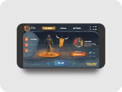 Mobile game interface concept design game game ui interface ui