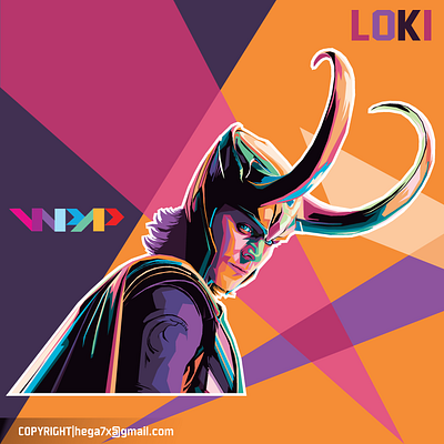 WPAP LOKI art artwork branding colorful design design art digital art digital illustration flat flat design flat illustration graphic graphic design graphicdesign graphics polygon polygonal pop art popular wpap