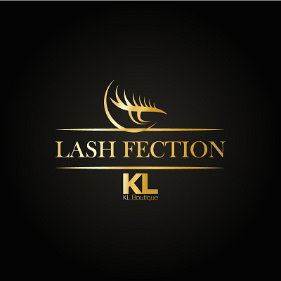 LOGO for fake lashes branding design logo