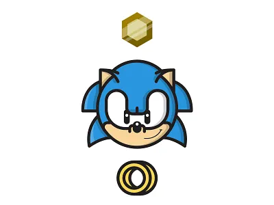 Sonic branding fast hedgehog illustration smash bros videogames