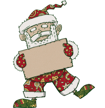 Cool Santa adobe illustrator adobe photoshop artwork cartoon christmas cute drawing illustration santa santaclaus xmas