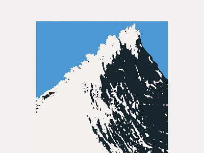 Snowy Mountain Illustration 3 color adobe adobe photoshop art cold creative digital digital art digital illustration graphic graphic design graphicdesign illustration mountain mountain peak snow unique