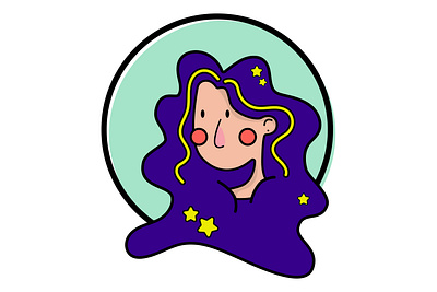 StarGrl2.0 characterdesign flatdesign illustration