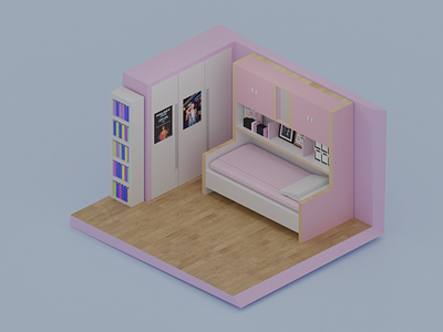 My room! 3d modelling blender