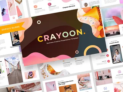 Crayoon – Creative Business Presentation Template agency agency branding agency landing page business company company profile google slides keynote powerpoint webdesign