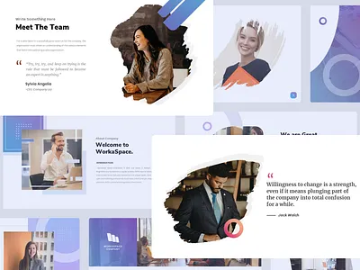 WorkaSpace – Business & Pitch Deck Presentation Template agency company profile corporate corporate design design google slides keynote layoutdesign powerpoint presentation presentation design presentation template uidesign uiux webdesign webdesigner website