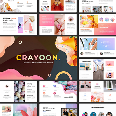 Crayoon – Creative Business Presentation Template agency agency branding agency landing page business company company profile corporate keynote powerpoint uiux