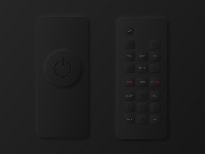 Remote Control with Neumorphism 2020 app app design application black branding cards dark design inovation mobile mobile app mobile app design mobile design neumorphism remote control trend trends 2020 ui ux