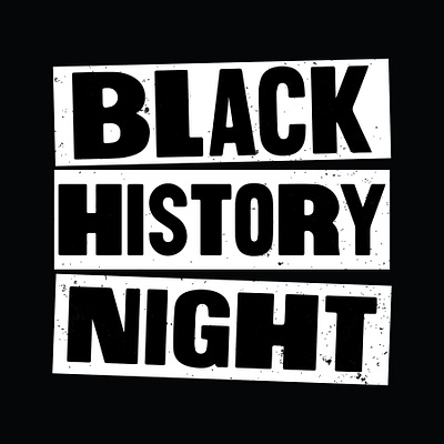 Black History Night black history night branding design houston rockets logo typography vector