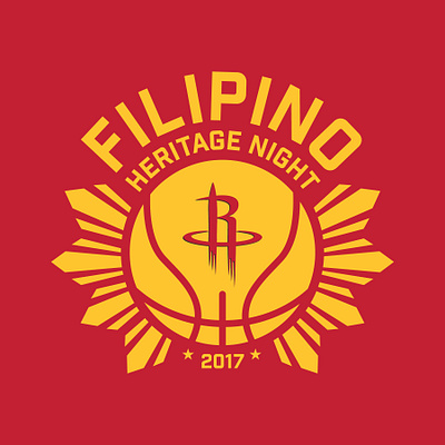 Houston Rockets Filipino Heritage Night branding design filipino houston rockets icon logo vector