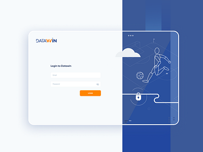 Datawin | Dashboard Login dashboard ui illustration soccer ui design