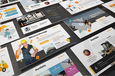Rakennus - Construction Powerpoint Template abstract business presentation clean keynote template lookbook pitchdeck powerpoint template presentation simple slides