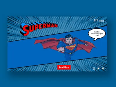 Superman design web website