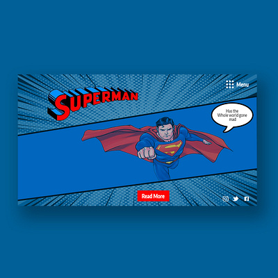 Superman design web website