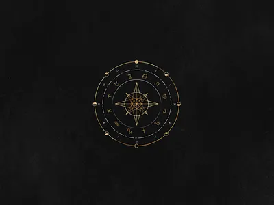 Astrology Logo astrology branding concept design design illustration logo space time chart vector