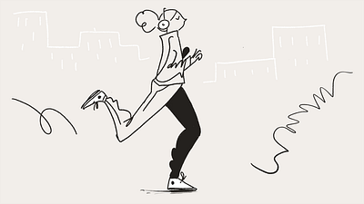 Running Illustration branding character design design illustration