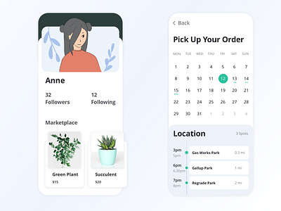 Daily UI: user profile dailyui graphic design illustration interaction design ui visual design