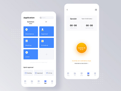 Interface design of office management software icon，gui ui ux