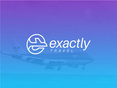 Exacly travel brand branding branding concept clean design designawesome leterr e lettermark logo logo design logoawesome logodesignersclub logoinspiration modern monogram simple travel logo trevel vector