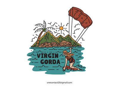 Virgin Gorda apparel apparel design apparel graphics badge logo badgedesign clothing brand clothing design graphic design illustration illustrator merch design merchandise design monoline monoline logo outdoor badge outdoor clothing tshirt design tshirtdesign vintage badge vintage illustration