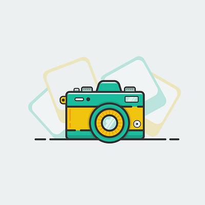 Camera alone camera camera icon clean design elegant illustration photo photoshop simple vector