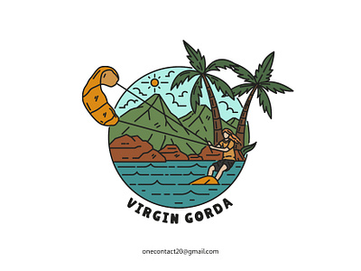 Virgin Gorda apparel apparel design apparel graphics artist badgedesign clothing brand clothing company clothing design clothing label graphic design illustration illustrator merch design merchandise merchandise design monoline monoline logo tshirt design vintage badge vintage illustration