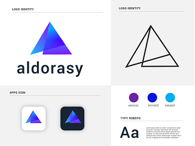 aldorasa logo design a logo a logo mark a mark a monogram a symble address adjustment adobe amount brand identity branding business company concept creative gradient logo designer modern