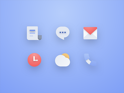 3D-Depth Flat icons branding design flat icon illustration interface logo minimal ui vector