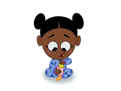Slime Time art black girl magic character design cute daughter illustration kawaii lafespaceart little girl melanin pajamas picture book procreate slime