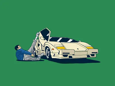 The Wolf of Wall Street dicaprio digitalart drawing funny holiday card hollywood illustraion lambo lamborghini leonardo movie racing sportcar