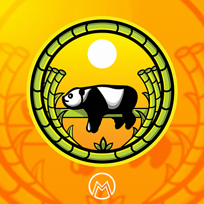 Golden Bamboo Constructions branding concept illustration logo mascot mascot design mascot logo vector