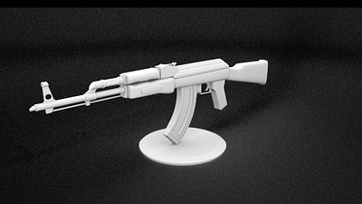 Ak 47 3d 3d model 3dmodel 3dmodeling ak47 design gun gun model maya model