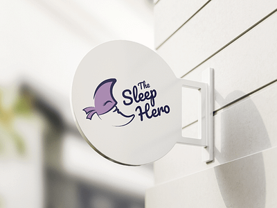 The Sleep Hero logo baby identity kids logo sleep