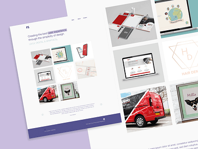 fs.designs draft adobexd branding design flat portfolio ui ux web website