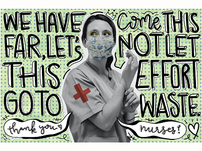 rawpixel & H+K covid-19 Study: Thank you nurses! caring coronavirus covid covid 19 covid 19 covid19 digital art doctor free freebie graphic design illustration nurse pastel people thank you vector