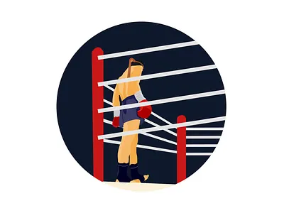 Muay Thai Flat Illustration design flat flatillustration illustration vector