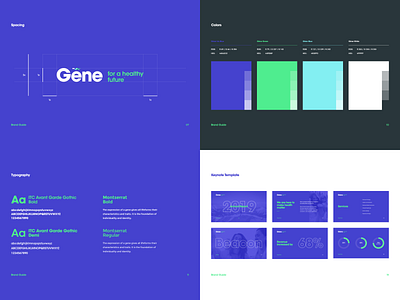 Gene Brand Guide agency art direction blue brand branding design dubai graphic graphic design green guide health identity logo typography ui ux vector web website