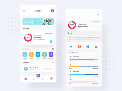 Money Management-App app clean app clean ui design designer dribbble exploration figma icon illustration interfaces management app money money app money management transaction ui user experience userinterface ux