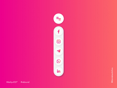 Daily UI #027 - Dropdown (Rebound) 027 aveiro dailyui dailyui 027 dailyuichallenge dropdown dropdown menu dropdown ui elvas freelancer graphic designer icons minimalism minimalist rebound social social media ui design ui designer ui ux