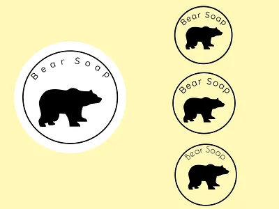 Daily UI Challenge #day5 - Bear Soap logo branding illustration logo logo design logodesign logos logotype uichallenge