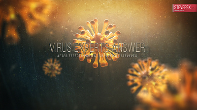 Virus COVID-19 after effect cinematic covid 19 logo motion design motiongraphics movie opening titles template titles virus visual design