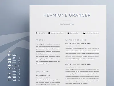 Resume Template for Word | Editable | Easy to use curriculum vitae cv download editable elegant cv professional cv professional resume resume resume template simple