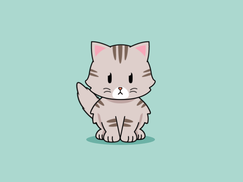 My cat animated animation cat cats gif illustration kitten loop motion vector