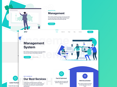 RnR Sass Website Concept 2020 2020 trend clean company concept design digital figma font landing page minimal photoshop redesign sass simple trending web web design website