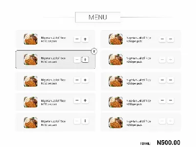 Restaurant Website design ui web