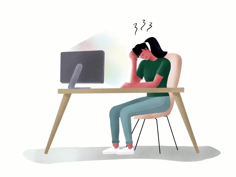 Illustration insomnia animation character character illustration color design home illustration insomnia procreate sleep surrealism textured illustration