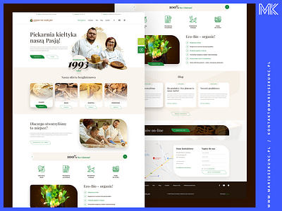 Piekarnia / webdesign / homepage design homepage layout mariuszkunc photoshop typography ui uidesign web webdesign
